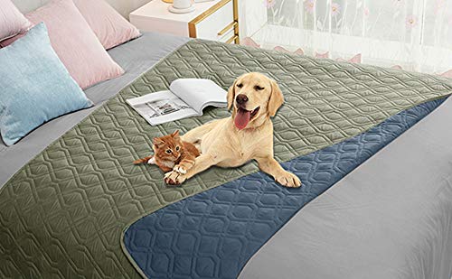 Ameritex Wasserdichte Hundedecke für Bett, Couch, Sofa, 132 x 203 cm, Grün + Marineblau Ameritex Wasserdichte Hundedecke für Bett, Couch, Sofa, 132 x 203 cm, Grün + Marineblau von Ameritex