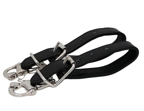Amesbichler Reitsport AMKA Aufhalteriemen Leder mit Patentverschluss-Schnellverschluss 1 Paar von Amesbichler Reitsport