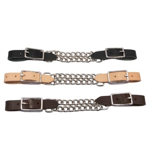 Amesbichler Reitsport AMKA Western Kinnriemen mit doppelter Kette weiches Leder von Amesbichler Reitsport