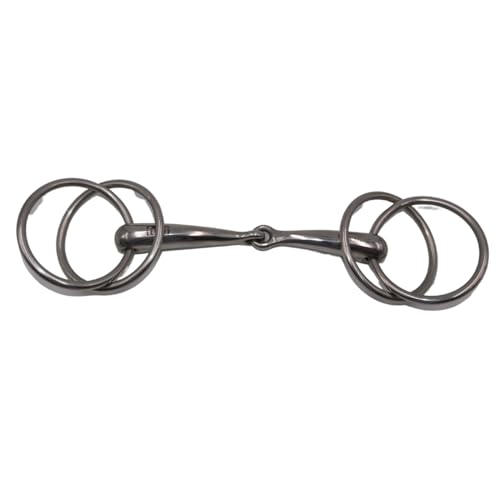 Amesbichler Reitsport FWF Doppelringtrense Fahrgebiss Fahrtrense Edelstahl von Amesbichler Reitsport