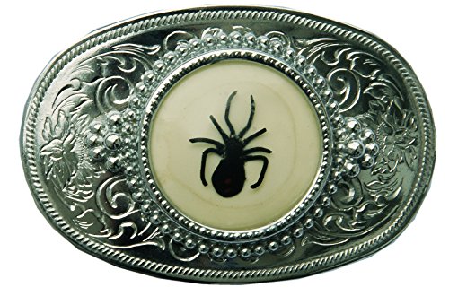 Amesbichler Reitsport Gürtelschnalle graviert mit schwarzer Spinne Amesbichler Reitsport Gürtelschnalle graviert mit schwarzer Spinne von Amesbichler Reitsport