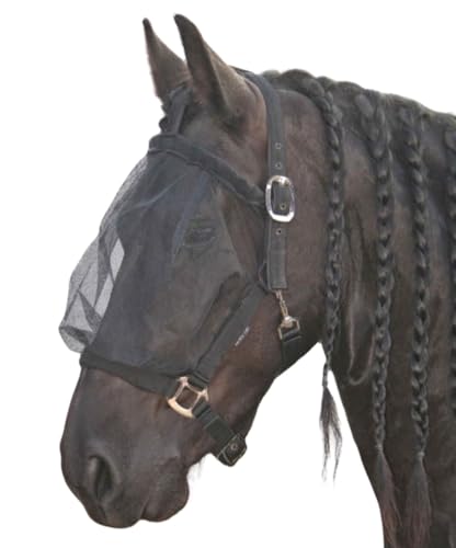 Amesbichler Reitsport Harry`s Horse Fliegenmaske mit integriertem Halfter, schwarz von Amesbichler Reitsport