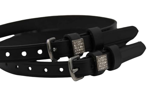 Amesbichler Reitsport Sporenriemen Kristall schwarz aus Leder von Amesbichler Reitsport