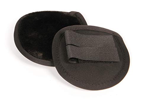 Winter Ohrenwärmer - Ohrenschutz für Reitkappen, schwarz mit Kunstfell Ohrwärmer AMKA von Amesbichler Reitsport