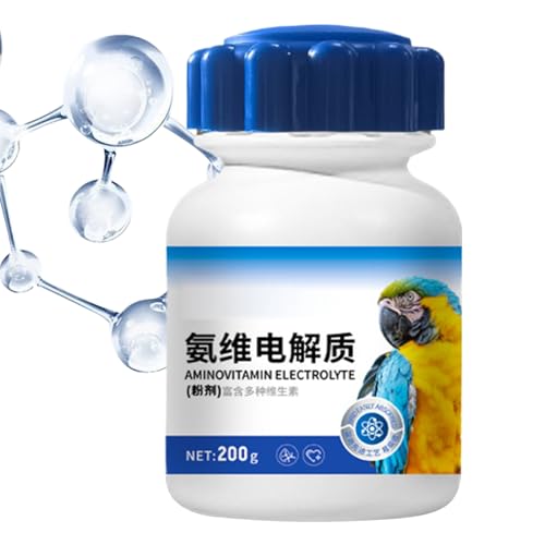 Amesor Ergänzungsfutter - Energie Unterstützung,Tägliches Naturpulver 200g Für Vollständiges Wohlbefinden Innere Balance Energie Verdauung & Vögel von Amesor