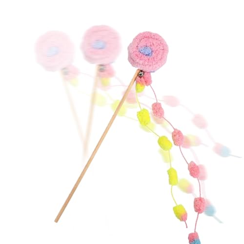 Amesor Katzenangel Spielzeug | Lollipop Kätzchen Bewegungsspielzeug,Interaktiver Spielreizstab mit Glocke zur Bereicherung und Bewegung für Katzen und Kätzchen im Innen- Außenbereich überall Amesor Katzenangel Spielzeug | Lollipop Kätzchen Bewegungsspielzeug,Interaktiver Spielreizstab mit Glocke zur Bereicherung und Bewegung für Katzen und Kätzchen im Innen- Außenbereich überall von Amesor