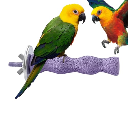 Amesor Vogel Sitzstange - Sitzstangen-Ständer Für Vogelkäfig | Trainings- Und Beschäftigungsstange Zum Krallenwetzen Und Nagen Für Sittiche, Nymphensittiche, Wellensittiche Und Unzertrennliche von Amesor