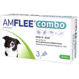 Amflee Combo Spot-On 134 mg Hund M 10 - 20 kg 3 Pipetten von Amflee