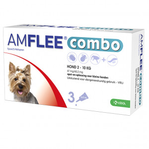 Amflee Combo Spot-On 67 mg Hund S 2 - 10 kg 3 Pipetten von Amflee