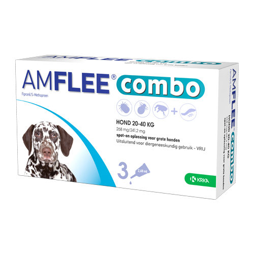 Amflee Combo Spot-on Hund 402 mg - mehr als 40 kg - 3 Pipetten von Amflee