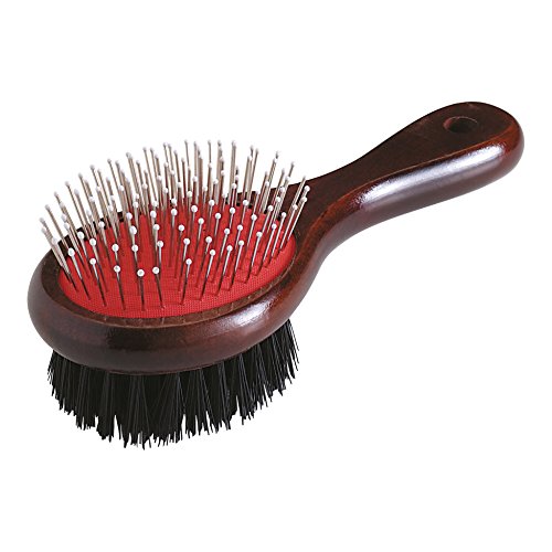 AMI CONFORT Freund Komfort Bürste für Hunde aus Holz Doppel 22 cm von AMI CONFORT