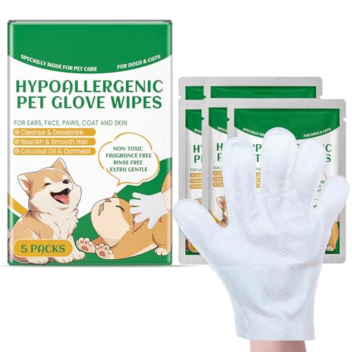 10 x Haustiertücher für Hunde und Katzen, desodorierende Katzentücher, Reinigung von Fell, Pfoten, Gesicht, Ohren, Po, Einweg-Felltücher, hypoallergen, wasserlos, waschbar, tägliche Pflege 10 x Haustiertücher für Hunde und Katzen, desodorierende Katzentücher, Reinigung von Fell, Pfoten, Gesicht, Ohren, Po, Einweg-Felltücher, hypoallergen, wasserlos, waschbar, tägliche Pflege von AmiCera