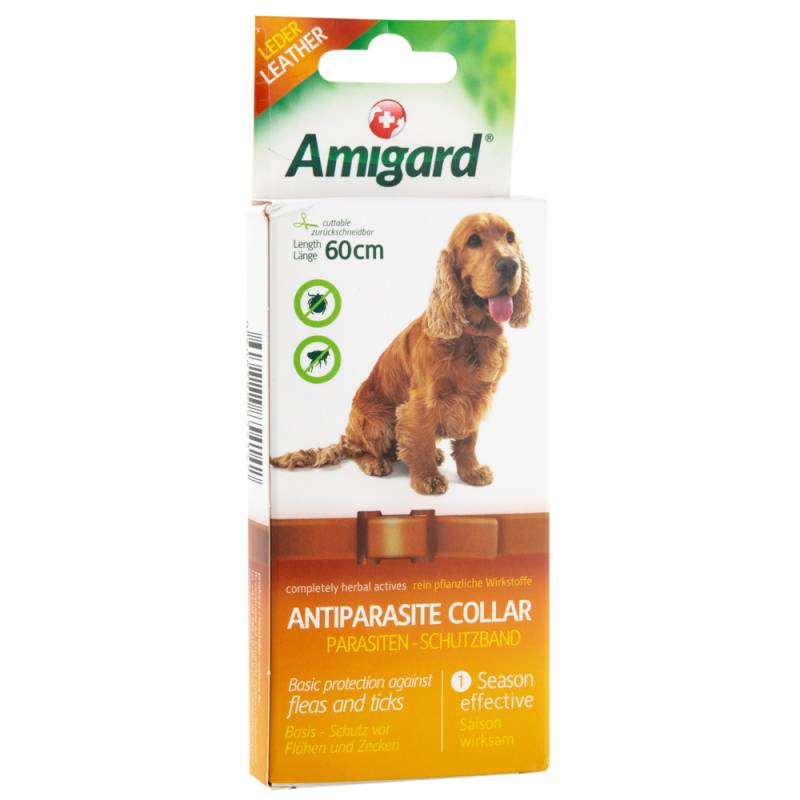 Amigard® Hunde-Schutzhalsband Anti-Parasit schwarz, Länge: ca. 60 cm von Amigard