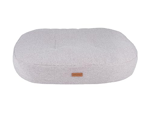 Ami Play Hundematratze,Katzenmatratze Oval Montana (M 61 [x] x 52 [y] x 9 [h] cm, Beige) von Ami Play