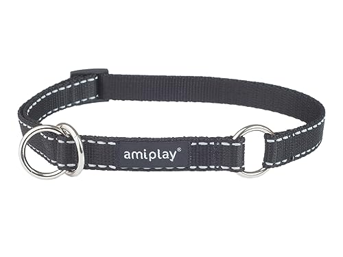 Amiplay Reflective Schlupfhalsband - Sicher & Komfortabel für den Alltag, mit Zugstopp für große und kleine Hunde von Amiplay