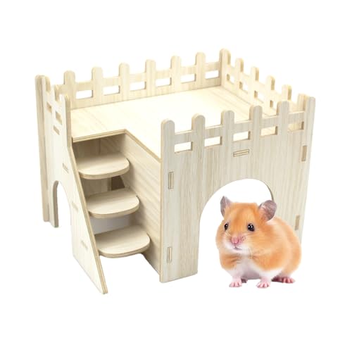 Amonk Hamsterversteck 20,3 x 15,2 x 15,2 cm, Holzhaus, kleine Holzhütte, Lebensräume, Dekoration mit Kletterleiter für Kaninchen, Chinchillas, Zwergkaninchen und andere kleine Haustiere Amonk Hamsterversteck 20,3 x 15,2 x 15,2 cm, Holzhaus, kleine Holzhütte, Lebensräume, Dekoration mit Kletterleiter für Kaninchen, Chinchillas, Zwergkaninchen und andere kleine Haustiere von Amonk
