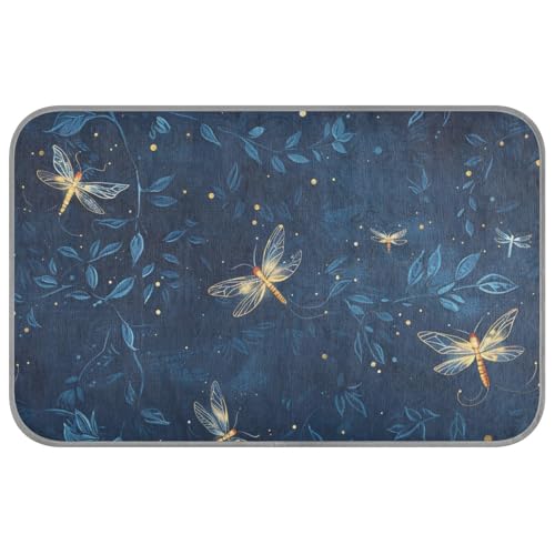 Amooorous A Few Lovely Fireflies Flow in Dark Blue Sky Summer Cooling beds Self Cooling Dog Blankets for Large Dogs for Cat's Travel cat Essentials cama Fria para perro M von Amooorous