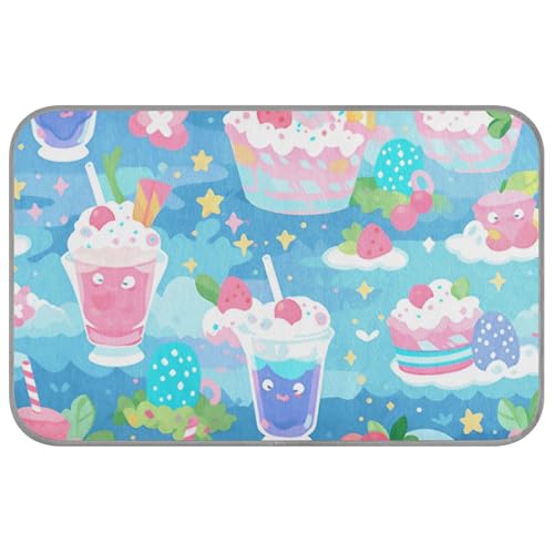 Amooorous Camas Frias Para Perros M Kühlkissen mit niedlichem Eiscreme-Design, selbstkühlende Betten für Katzen für Katzen, Outdoor-Katzenzubehör, für den Sommer, Gel-Kühlkissen Amooorous Camas Frias Para Perros M Kühlkissen mit niedlichem Eiscreme-Design, selbstkühlende Betten für Katzen für Katzen, Outdoor-Katzenzubehör, für den Sommer, Gel-Kühlkissen von Amooorous