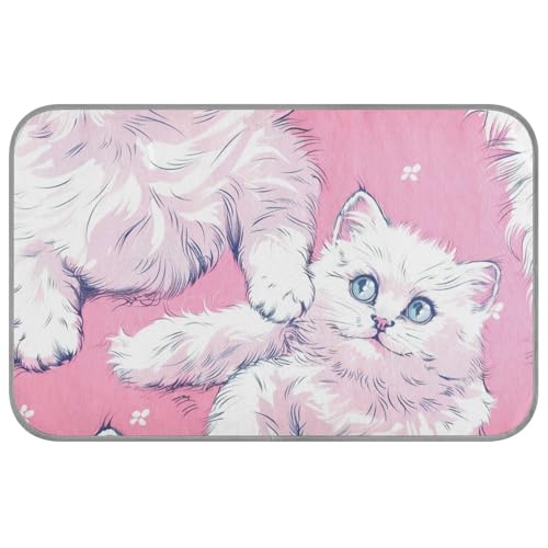 Amooorous Cartoon-süße weiße Katze, Sommer-Kühlung für Katzen, selbstkühlende Haustierladen, coole Haustierunterlage für Katzen, Outdoor-Katzenzubehör, Camas Frias Para, Perros, M Amooorous Cartoon-süße weiße Katze, Sommer-Kühlung für Katzen, selbstkühlende Haustierladen, coole Haustierunterlage für Katzen, Outdoor-Katzenzubehör, Camas Frias Para, Perros, M von Amooorous