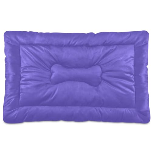 Amooorous Haustierbett für Hunde und Katzen, einfarbig, waschbar, weich, bequem, rutschfeste Unterseite, für große, mittelgroße und kleine Hunde, 91,4 x 61 cm, Schieferblau Amooorous Haustierbett für Hunde und Katzen, einfarbig, waschbar, weich, bequem, rutschfeste Unterseite, für große, mittelgroße und kleine Hunde, 91,4 x 61 cm, Schieferblau von Amooorous