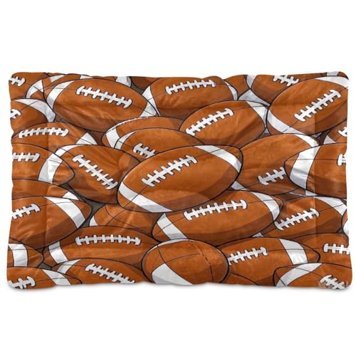 Amooorous Haustierbett mit Cartoon-Sport-Fußball, waschbar, rutschfest, weich, bequem, für große, mittelgroße und kleine Hunde, 91,4 x 61 cm Amooorous Haustierbett mit Cartoon-Sport-Fußball, waschbar, rutschfest, weich, bequem, für große, mittelgroße und kleine Hunde, 91,4 x 61 cm von Amooorous