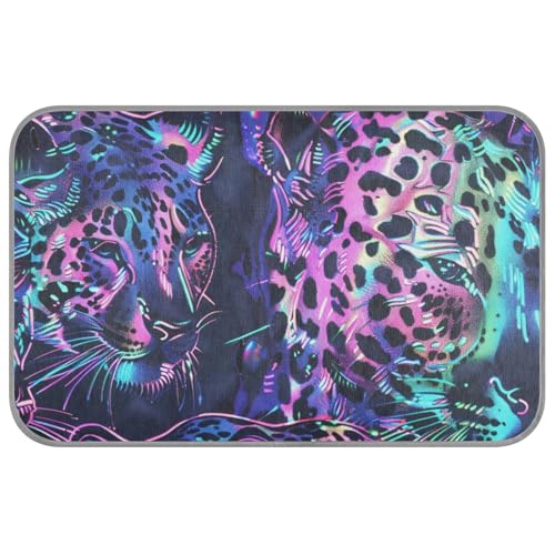 Amooorous Holografisches Leoparden-Sommer-Hunde-Kühlbett, selbstkühlendes Kissen für Hunde und Katzen, wasserdicht, Cama Fria para perro M Amooorous Holografisches Leoparden-Sommer-Hunde-Kühlbett, selbstkühlendes Kissen für Hunde und Katzen, wasserdicht, Cama Fria para perro M von Amooorous