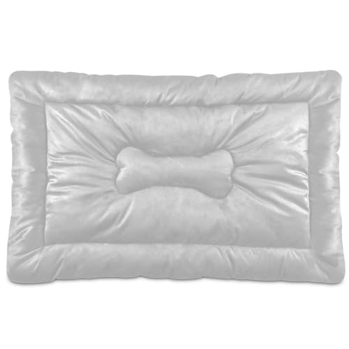 Amooorous Hundebett, einfarbig, waschbar, rutschfest, weich, bequem, für große, mittelgroße und kleine Hunde, 91,4 x 61 cm, Hellgrau Amooorous Hundebett, einfarbig, waschbar, rutschfest, weich, bequem, für große, mittelgroße und kleine Hunde, 91,4 x 61 cm, Hellgrau von Amooorous