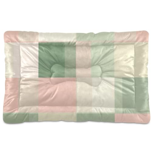 Amooorous Hundebett, waschbar, rutschfest, weich, bequem, für große und mittelgroße und kleine Hunde, 91,4 x 61 cm, Rosa / Grün Amooorous Hundebett, waschbar, rutschfest, weich, bequem, für große und mittelgroße und kleine Hunde, 91,4 x 61 cm, Rosa / Grün von Amooorous