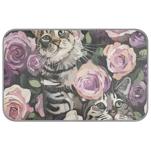 Amooorous Katze umgeben von Rosen Sommer Sommer Kühlmatte für Hunde selbstkühlendes Bett für Katzen für Schweine Outdoor Einzigartiges Klebeband refrescante para mascotas M Amooorous Katze umgeben von Rosen Sommer Sommer Kühlmatte für Hunde selbstkühlendes Bett für Katzen für Schweine Outdoor Einzigartiges Klebeband refrescante para mascotas M von Amooorous
