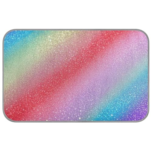 Amooorous Kühlendes Sommerbett mit Regenbogen-Farbverlauf, glitzernd, für den Sommer, selbstkühlende Matte für Katzen, draußen, für Schwein, gemütlich, schlafsicher, Tapete, erfrischend, Größe M Amooorous Kühlendes Sommerbett mit Regenbogen-Farbverlauf, glitzernd, für den Sommer, selbstkühlende Matte für Katzen, draußen, für Schwein, gemütlich, schlafsicher, Tapete, erfrischend, Größe M von Amooorous