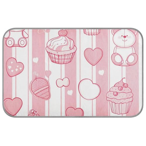 Amooorous Kühlmatte für Katzen, selbstkühlend, wasserdicht, für Schweine, für den Außenbereich, Motiv: rosa Bär, Dessert-Geschäft, weiches Klebeband, Größe M Amooorous Kühlmatte für Katzen, selbstkühlend, wasserdicht, für Schweine, für den Außenbereich, Motiv: rosa Bär, Dessert-Geschäft, weiches Klebeband, Größe M von Amooorous