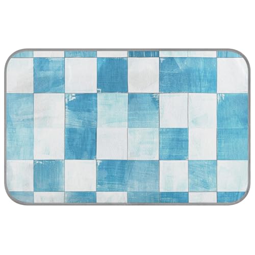 Amooorous Kühlmatte für den Sommer, für den Außenbereich, selbstkühlendes Bett für Katzen, Schweinekatzen, Outdoor, wasserdicht, Mantas frías para Perros M, Hellblau und Weiß von Amooorous