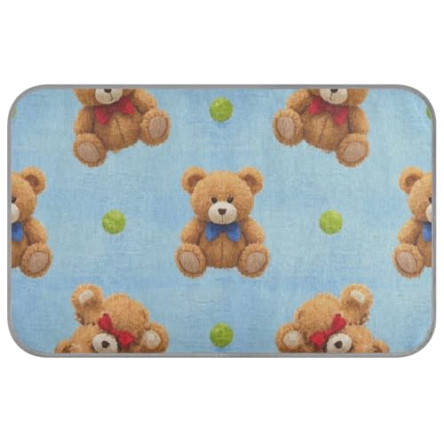 Amooorous Niedlicher brauner Teddybär, hält Hunde im Sommer kühl im Sommer, selbstkühlende Decke für Katzen für Katzen, Outdoor-Haustier, Cama Refrescante para Perros M von Amooorous
