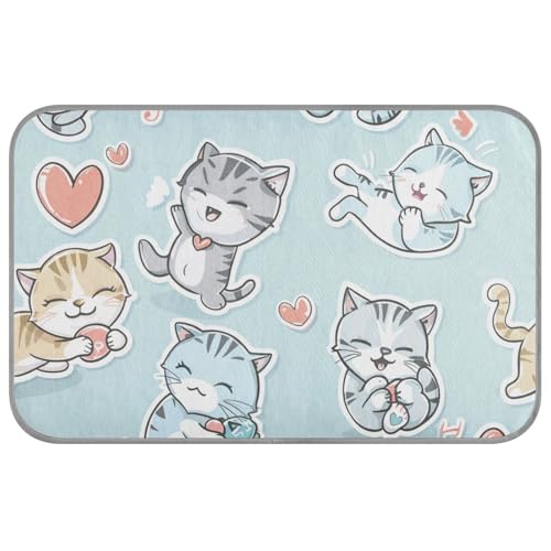Amooorous Niedliches Cartoon-Kätzchen-Kühlkissen für den Sommer, selbstkühlendes Pad für Katzen, Outdoor, für Haustiere, Katzen, Outdoor, einzigartige Cama-Auffrischung, Para, Perros, M Amooorous Niedliches Cartoon-Kätzchen-Kühlkissen für den Sommer, selbstkühlendes Pad für Katzen, Outdoor, für Haustiere, Katzen, Outdoor, einzigartige Cama-Auffrischung, Para, Perros, M von Amooorous
