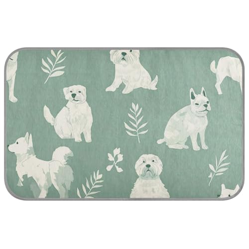 Amooorous Niedliches weißes Hundebett, kühlend, selbstkühlend, für draußen, zum Schlafen, waschbar, Mantas frías para Perros M von Amooorous