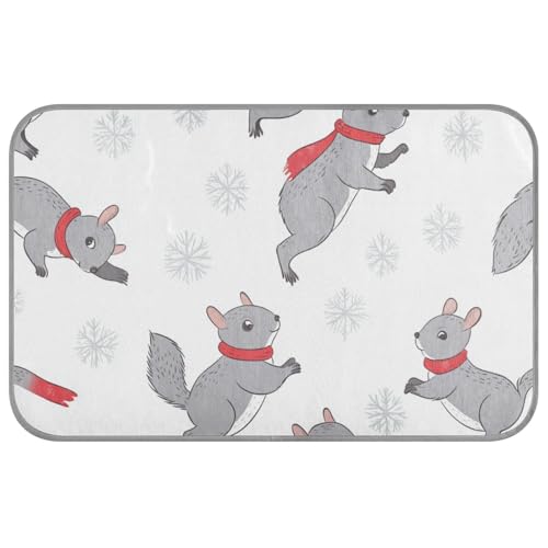 Amooorous Schneeflocken-Muster, Cartoon-Eichhörnchen, Sommer, kühlendes Haustierbett, selbstkühlendes Bett für Katzen, Outdoor, für Kaninchen, drinnen, Größe M Amooorous Schneeflocken-Muster, Cartoon-Eichhörnchen, Sommer, kühlendes Haustierbett, selbstkühlendes Bett für Katzen, Outdoor, für Kaninchen, drinnen, Größe M von Amooorous
