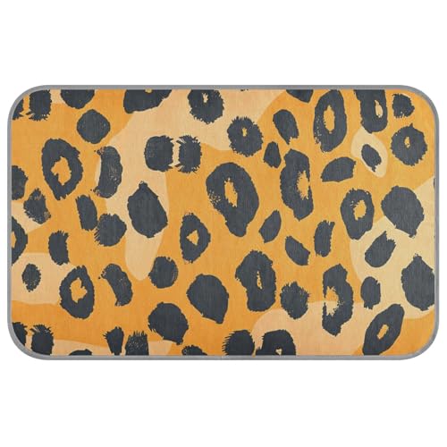 Amooorous Sommer-Kühlbett für Hunde, Leopardenmuster, selbstkühlendes Bett für Katzen, für Reisen, waschbar, Cama Refrescante para Perros M von Amooorous