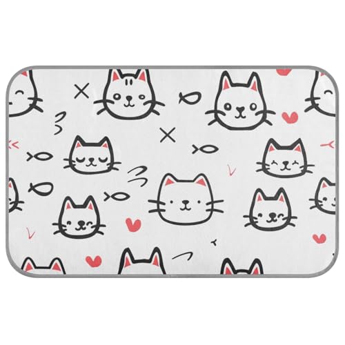 Amooorous Süßes Cartoon-Kätzchen-Sommer-Hundebett, kühlend, selbstkühlend, waschbar, Katzenbett für Haustiere, Outdoor, Katze, Essentials, Manta Refrescante para perro, M Amooorous Süßes Cartoon-Kätzchen-Sommer-Hundebett, kühlend, selbstkühlend, waschbar, Katzenbett für Haustiere, Outdoor, Katze, Essentials, Manta Refrescante para perro, M von Amooorous
