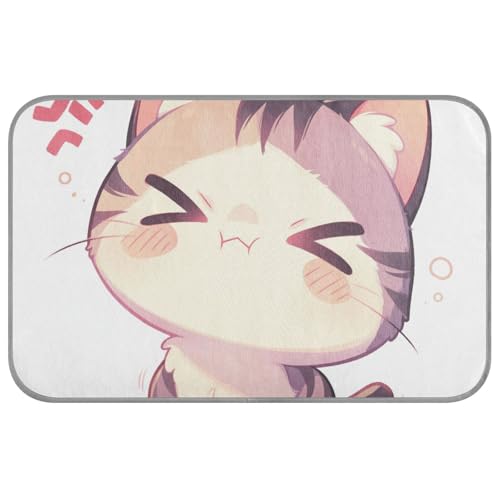 Cartoon Fuuny Angry Cat Sommer-Kühlmatten für große Hunde, selbstkühlendes Hundebett für Huhn im Innenbereich, abnehmbares Klebeband, Frio para Perros M Cartoon Fuuny Angry Cat Sommer-Kühlmatten für große Hunde, selbstkühlendes Hundebett für Huhn im Innenbereich, abnehmbares Klebeband, Frio para Perros M von Amooorous