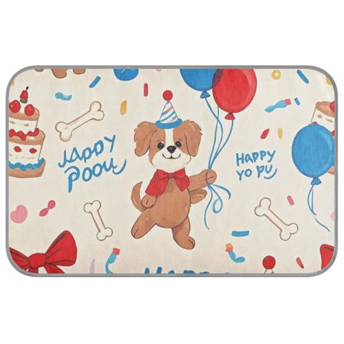 Cartoon Happy Dogs Sommer-Kühlkissen, selbstkühlend, Outdoor-Hundebett für Katzen, Outdoor, Tapete Refrescante para mascotas M von Amooorous