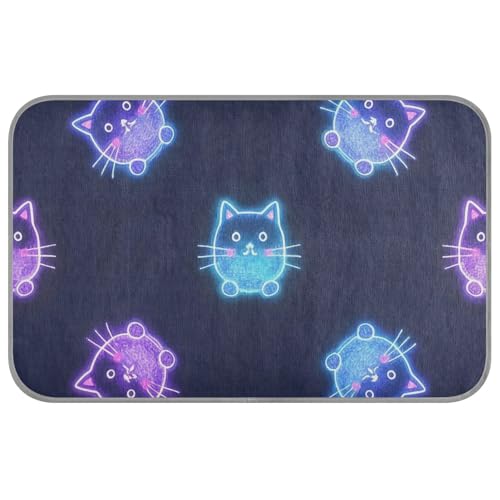 Cartoon-Katze, niedlich, bunt, fluoreszierend, Neon-Katze, Sommer-Kühlmatte für Hunde für draußen, selbstkühlende Decken für Outdoor-Katzen für Haustiere, Katzen, Outdoor-Essentials Tapete Frio para Cartoon-Katze, niedlich, bunt, fluoreszierend, Neon-Katze, Sommer-Kühlmatte für Hunde für draußen, selbstkühlende Decken für Outdoor-Katzen für Haustiere, Katzen, Outdoor-Essentials Tapete Frio para von Amooorous