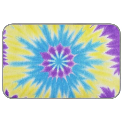 Gelb-lila Batik-Sommer-Kühlkissen für Hunde, selbstkühlend, Outdoor-Hundebett für Katzen, für den Innenbereich, mit Tapete-Refrescante para mascotas, Größe M Gelb-lila Batik-Sommer-Kühlkissen für Hunde, selbstkühlend, Outdoor-Hundebett für Katzen, für den Innenbereich, mit Tapete-Refrescante para mascotas, Größe M von Amooorous