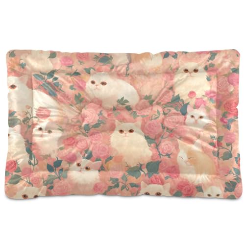 Haustier-Schlafmatte, waschbar, weich, bequem, rutschfeste Unterseite, für große, mittelgroße und kleine Hunde, 91,4 x 61 cm Haustier-Schlafmatte, waschbar, weich, bequem, rutschfeste Unterseite, für große, mittelgroße und kleine Hunde, 91,4 x 61 cm von Amooorous