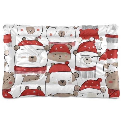 Hunde- und Katzenbett, waschbar, weich, rutschfest, für große, mittelgroße und kleine Hunde, 91,4 x 61 cm Hunde- und Katzenbett, waschbar, weich, rutschfest, für große, mittelgroße und kleine Hunde, 91,4 x 61 cm von Amooorous