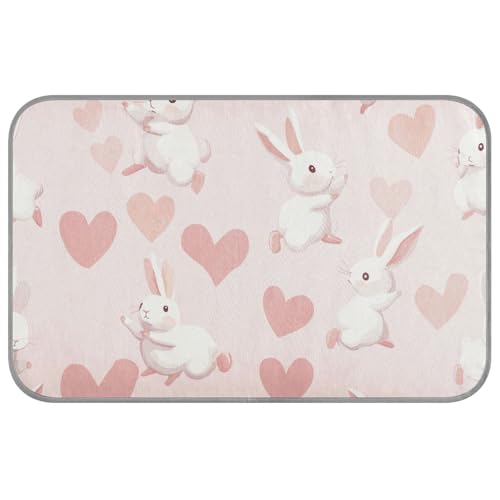 Hundebett, Motiv: niedliches weißes Kaninchen, kühlend, für den Sommer, selbstkühlend, abnehmbar, Cama Fria para perro M Hundebett, Motiv: niedliches weißes Kaninchen, kühlend, für den Sommer, selbstkühlend, abnehmbar, Cama Fria para perro M von Amooorous