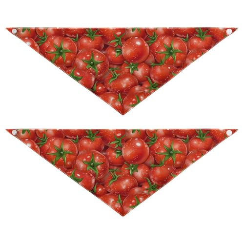 Hundehalstuch, Motiv: frische Tomaten, Druckknopf, Uni, für Welpen, Katzen, niedliches Haustier-Zubehör, Dekoration für Hunde und Katzen, Rot Hundehalstuch, Motiv: frische Tomaten, Druckknopf, Uni, für Welpen, Katzen, niedliches Haustier-Zubehör, Dekoration für Hunde und Katzen, Rot von Amooorous