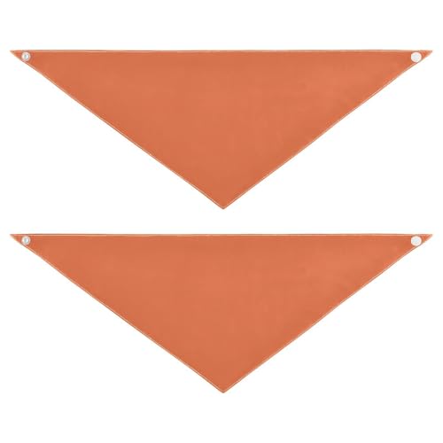 Hundehalstuch, einfarbig, einfarbig, einzigartige Form, verstellbare Passform, weicher Hundeschal, niedliches Haustierzubehör für Hunde und Katzen, Korallenrot von Amooorous
