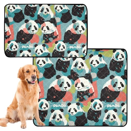 Hundematte für den Innenbereich, rutschfest, 61 x 91,4 cm + 91,4 x 106,7 cm, Cartoon-Design, Schwarz und Weiß, 2 Stück Hundematte für den Innenbereich, rutschfest, 61 x 91,4 cm + 91,4 x 106,7 cm, Cartoon-Design, Schwarz und Weiß, 2 Stück von Amooorous