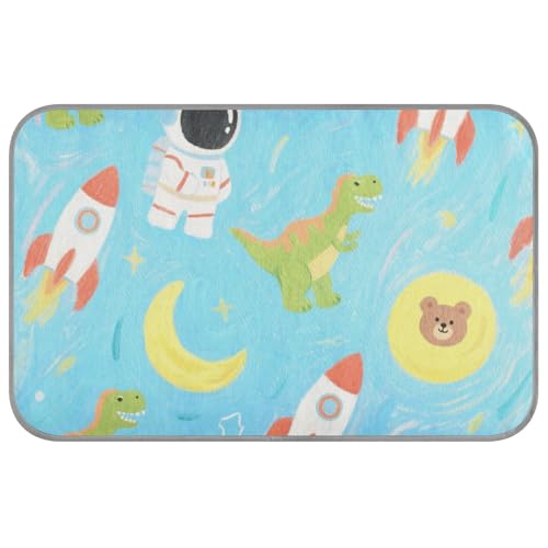 Kühlendes Hundebett, Motiv: niedliche Cartoon-Raketen, Astronaut, Dinosaurier, Sommer, selbstkühlend, Katzendecken für Kaninchen, gemütliches Schlafen, einzigartige Camas Frias Para Perros M Kühlendes Hundebett, Motiv: niedliche Cartoon-Raketen, Astronaut, Dinosaurier, Sommer, selbstkühlend, Katzendecken für Kaninchen, gemütliches Schlafen, einzigartige Camas Frias Para Perros M von Amooorous