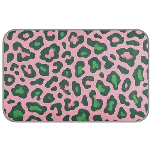Kühlkissen für Hunde, selbstkühlendes Kissen für Hunde, Leopardenmuster, Rosa und Grün, für Hunde, Indoor-Katzen, sicheres Klebeband für Perros M Kühlkissen für Hunde, selbstkühlendes Kissen für Hunde, Leopardenmuster, Rosa und Grün, für Hunde, Indoor-Katzen, sicheres Klebeband für Perros M von Amooorous